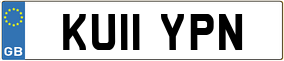 Trailer License Plate